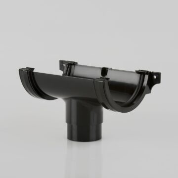 112mm Roundstyle Running Outlet - black