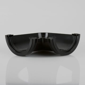 Brett Martin - 112mm Half Round Gutter 90deg black
