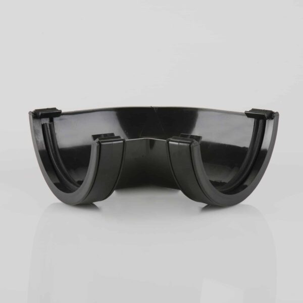 112mm HR Gutter Angle 120 deg - black
