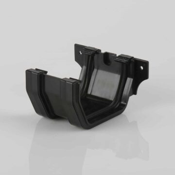 114mm Square Gutter Union Bracket black