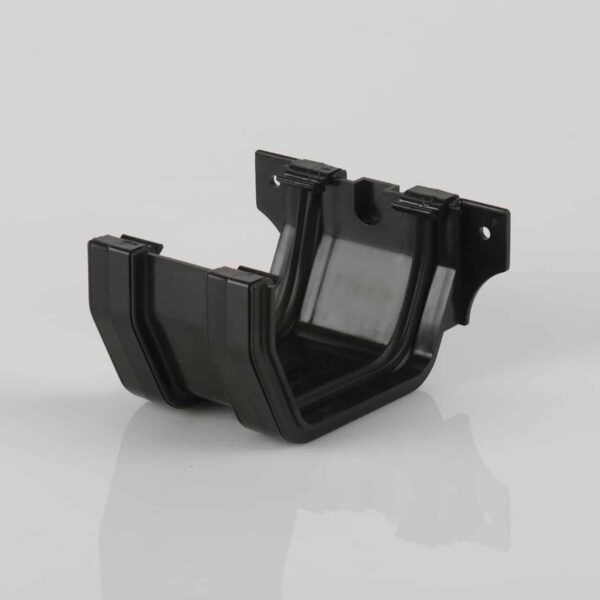 114mm Square Gutter Union Bracket black