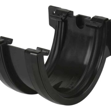 115mm Deepstyle Gutter Union Bracket black