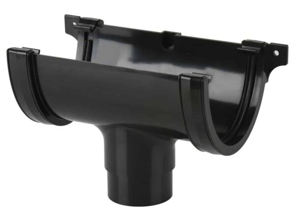 115mm Deepstyle Gutter Running Outlet black