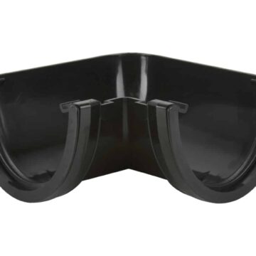115mm Deepstyle Gutter Angle 90 Degrees black
