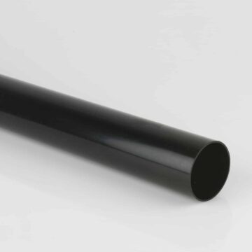 68mm pvc round downpipe black