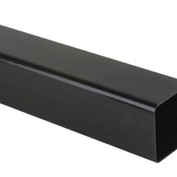 68mm square down pipe black