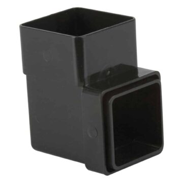 65mm Square Downpipe Bend 92.5 Degrees black