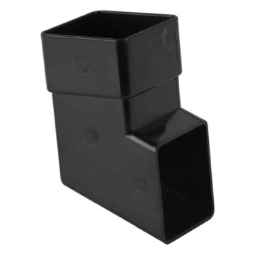 65mm Square Downpipe Shoe black