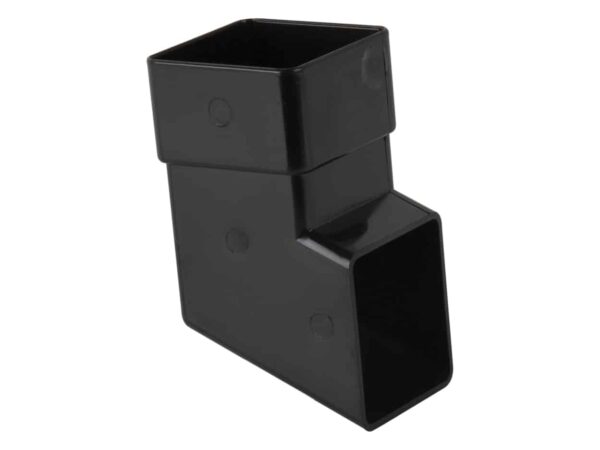 65mm Square Downpipe Shoe black
