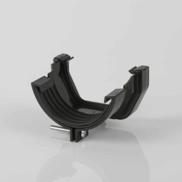 Squarestyle 114mm to Half Round 112mm Adaptor black