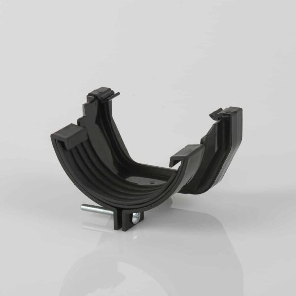 Squarestyle 114mm to Half Round 112mm Adaptor black