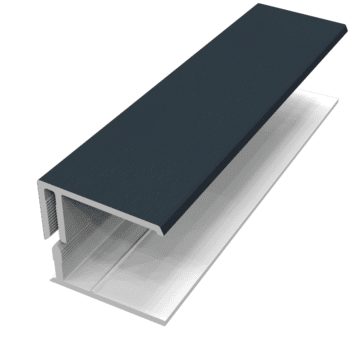 Universal Edge Trim Wood Effect Cladding Anthracite Grey