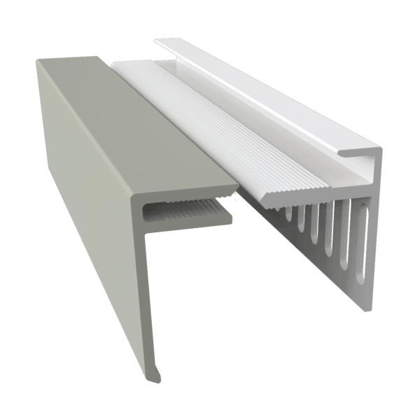 2 Part Multi Vent Starter Trim/ Cover Trim for PVC Cladding - Image 2