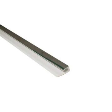 1-Part 8mm End Profile - Chrome Plastic