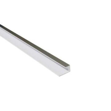 10.5mm End Profile - Chrome Plastic
