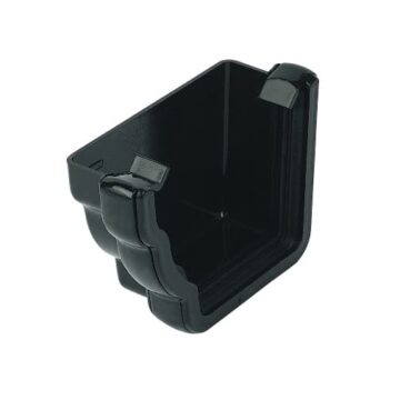 FLOPLAST Niagara Ogee Gutter LH Stop End black