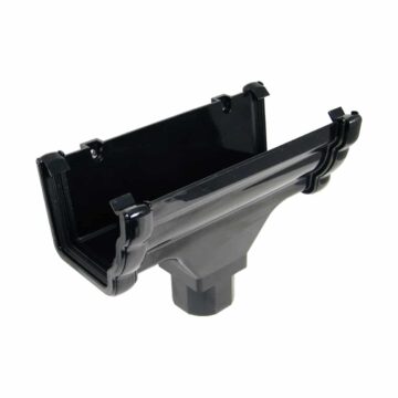 FLOPLAST Niagara Ogee Gutter Outlet black