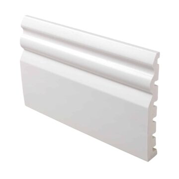 ogee moulded skirting white 125