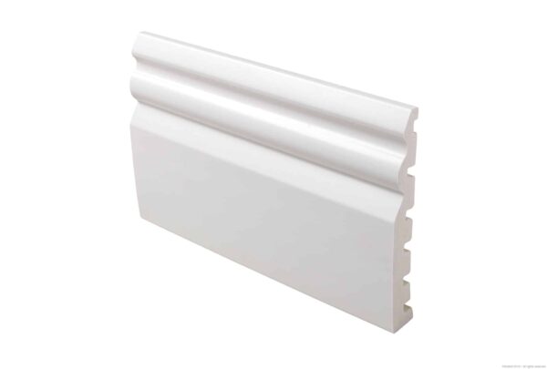 ogee moulded skirting white 125