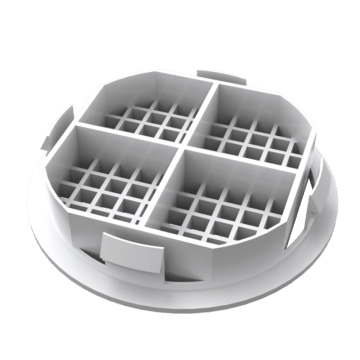 circular soffit vent back white