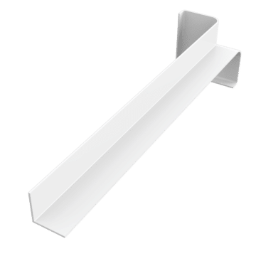 90 degree square edged fascia joint white