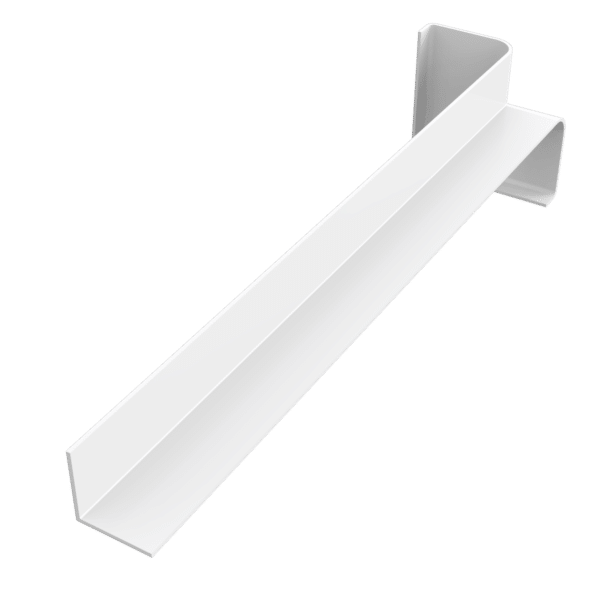 90 degree square edged fascia joint white
