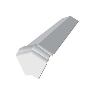 ogee 300mm fascia 135 degree external white